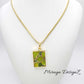 Light Green Rectangle Mohave Turquoise Necklace