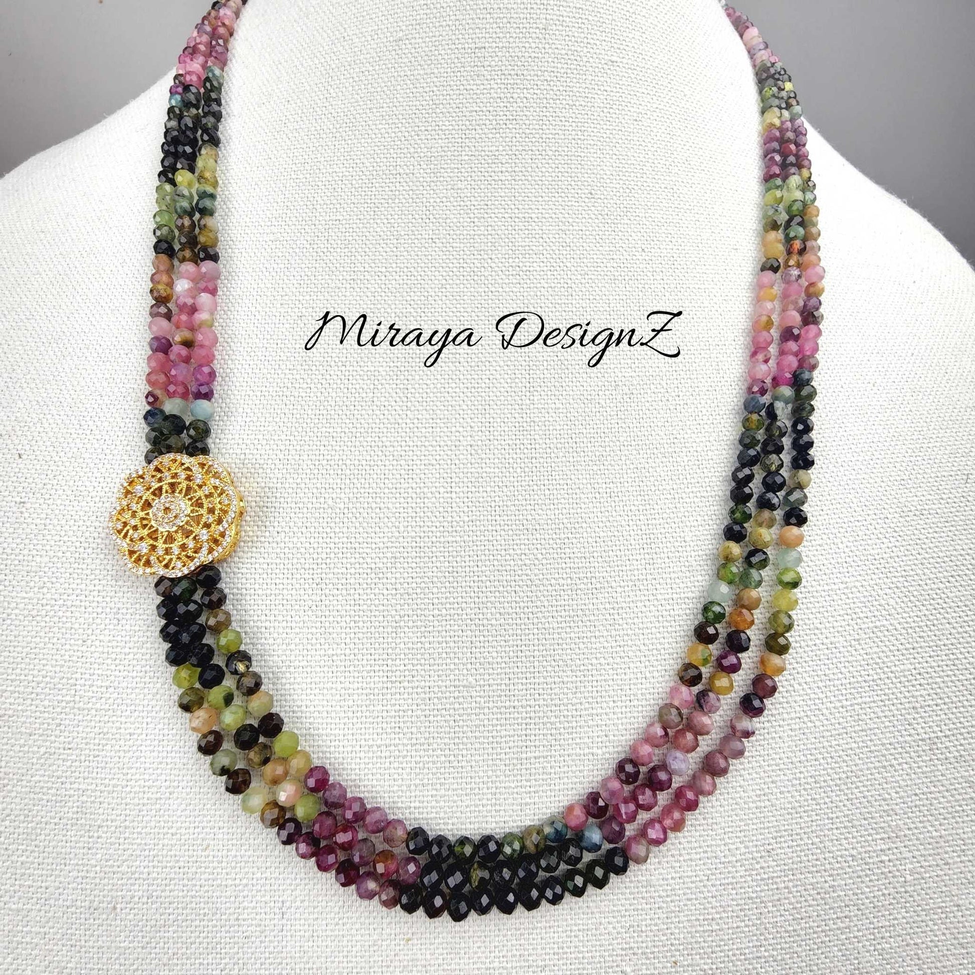 Multi Tourmaline Necklace