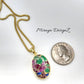 Multi Color Oval Mohave Turquoise Necklace