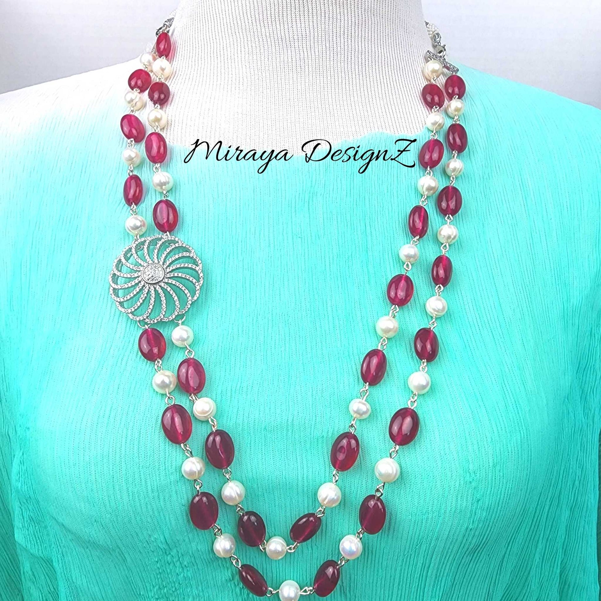 double-strand-red-jade-necklace